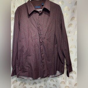 Elegant Burgundy Patterned Casual Shirt